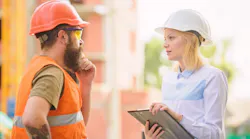 Woman construction worker