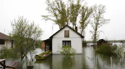 Home impacted by flood damage