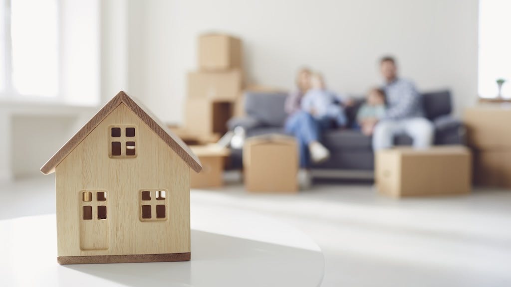 Concept of moving into a new home