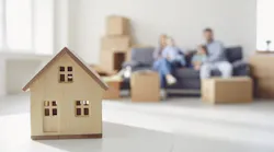 Concept of moving into a new home