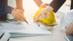 Construction team working together Construction team working together