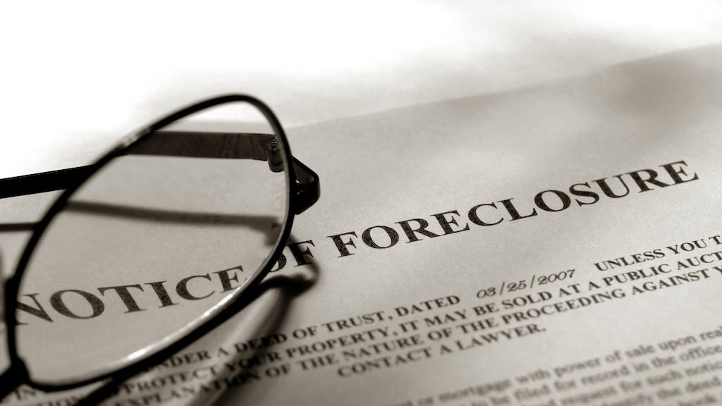 Foreclosure notice