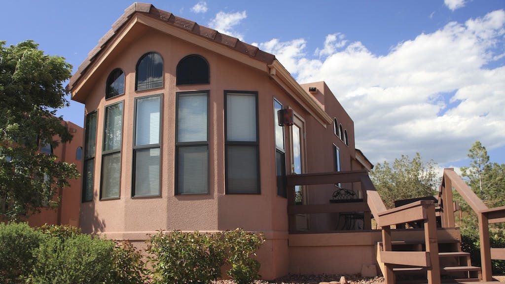 Manufactured home in the desert