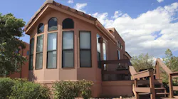 Manufactured home in the desert
