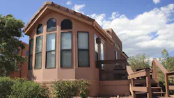 Manufactured home in the desert Manufactured home in the desert