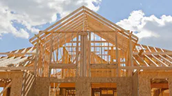 Single-family home under construction