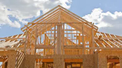 Single-family home under construction Single-family home under construction