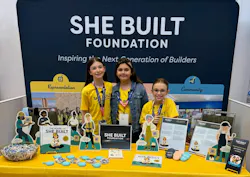 She Built Fundation Ambassadors (L-R) Blake Udine, Zoey Gerson, and Wynee Druschel made quite an impression at the 2026 International Builders' Show, educating and encouraging adults and kids alike about careers in the skilled construction trades. She Built Fundation Ambassadors (L-R) Blake Udine, Zoey Gerson, and Wynee Druschel made quite an impression at the 2026 International Builders' Show, educating and encouraging adults and kids alike about careers in the skilled construction trades.