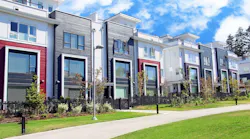 Narrow townhome design