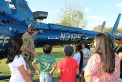 Partnering with members of the military or first responders is sure to draw a crowd ... especially if they bring their gear (like a helicopter)! Partnering with members of the military or first responders is sure to draw a crowd ... especially if they bring their gear (like a helicopter)!
