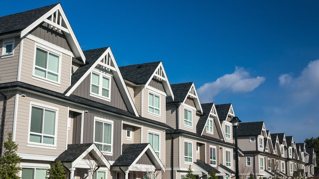 Row of rental homes
