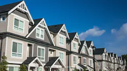 Row of rental homes