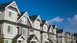 Row of rental homes Row of rental homes