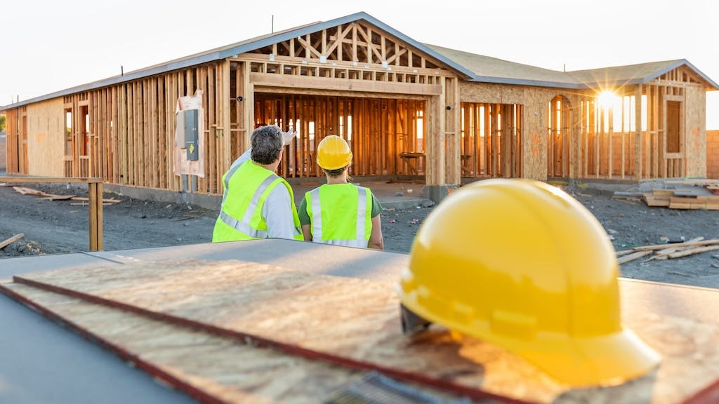 Residential construction workers