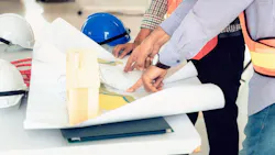 Home builders working on project together Home builders working on project together