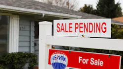 'Sale Pending' sign in a front yard 'Sale Pending' sign in a front yard