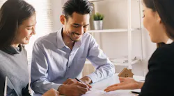 Gen Z couple purchasing a home