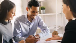 Gen Z couple purchasing a home Gen Z couple purchasing a home