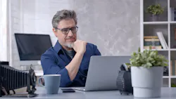 Construction worker working from home Construction worker working from home