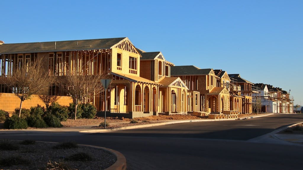 New homes under construction