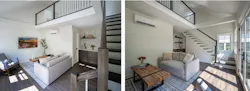 The interiors of the converted garage now feature a full bath, kitchenette, and a flood of natural light from larger and more windows—a comfortable and private setting for a renter. The interiors of the converted garage now feature a full bath, kitchenette, and a flood of natural light from larger and more windows—a comfortable and private setting for a renter.