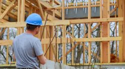 Home builder at a jobsite