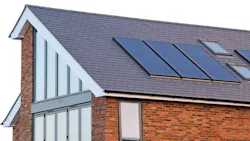 Solar panels on a roof Solar panels on a roof