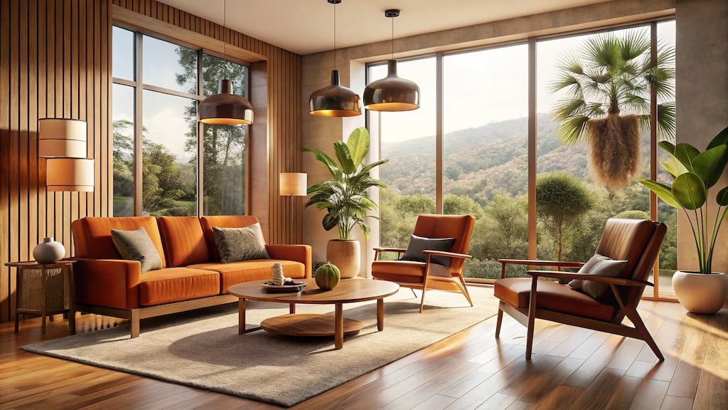 Warm, earthy living room