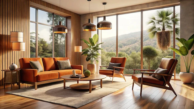 Warm, earthy living room