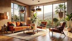 Warm, earthy living room Warm, earthy living room