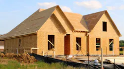 Single-family home under construction
