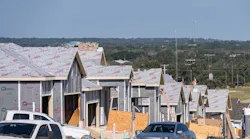 Single-family homes under construction
