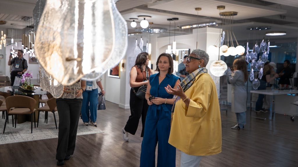 Attendees touring Dallas Market Center during Lightovation