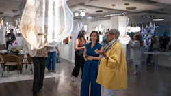 Attendees touring Dallas Market Center during Lightovation