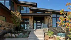 Exterior of single-family home