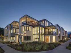 Alan Row in Cupertino, Calif., exemplifies the next generation of single-family attached product in terms of luxury and lifestyle, earning the 9-unit infill project the Gold Award from the 2025 Best in American Living Awards.