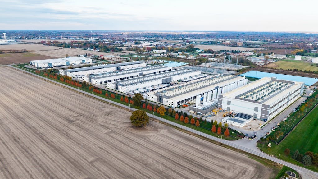 Data center near homes in Dublin, Ohio