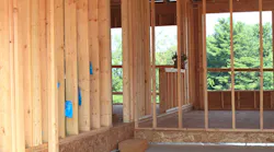 Wood-framing in a new single-family home