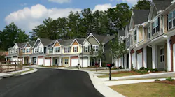 Row of townhomes