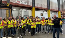 scholarship recipients tour Simpson Strong-Tie facilities