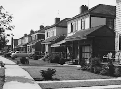 Row of Houses circa 1950s