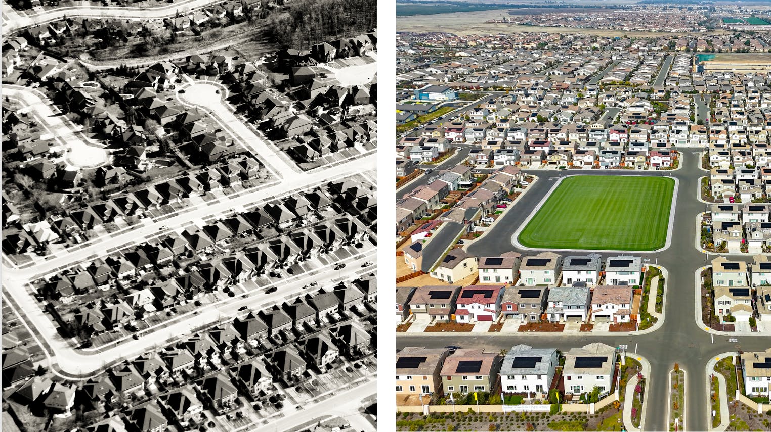 Housing supply before vs. after