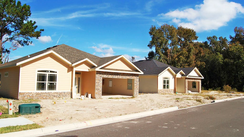 New homes under construction