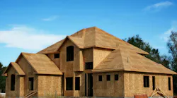 Single-family home under construction
