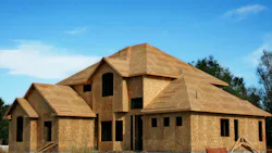 Single-family home under construction