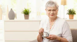 Elderly woman at home