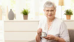Elderly woman at home