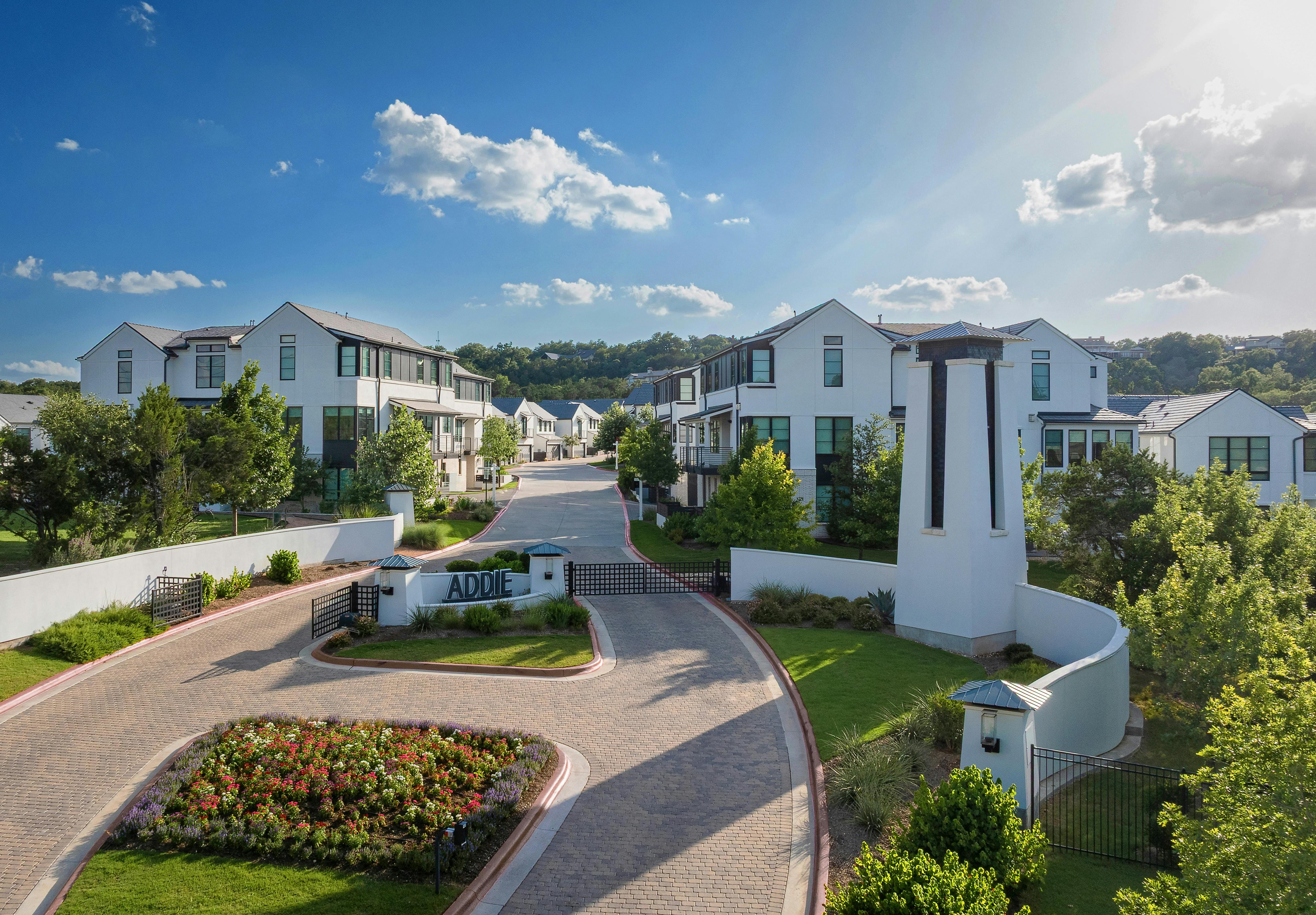 The Addie at Westlake by DTJ Design delivers a charming cluster of 46 units at a density of 5.28 per acre in a secure community surrounded by nature.