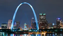 St. Louis skyline at night